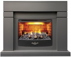 Электрокамин RealFlame Lindelse 25,5/26 GR серый c очагом 3D Firestar 25,5