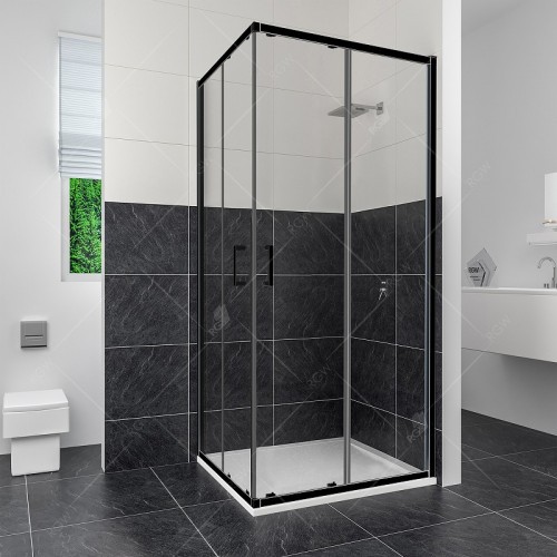 Душевой уголок RGW Classic CL-34B 90х90 32093499-14 профиль Черный стекло прозрачное