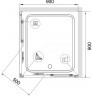 Душевой уголок RGW Classic CL-34B 90х90 32093499-14 профиль Черный стекло прозрачное