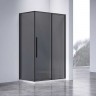 Душевой уголок Vincea Slim-N 130x90 VSR-4SN9013CGB профиль Черный стекло тонированное