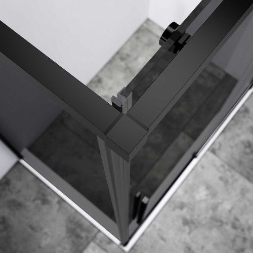 Душевой уголок Vincea Slim-N 130x90 VSR-4SN9013CGB профиль Черный стекло тонированное