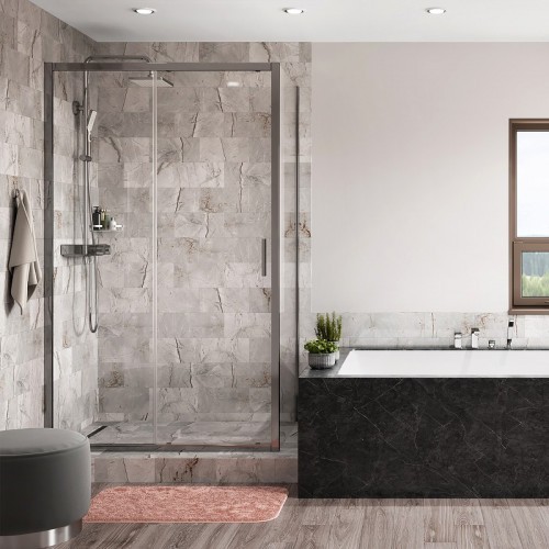 Душевой уголок WasserKRAFT Main 130x90 41S33 профиль Хром стекло прозрачное