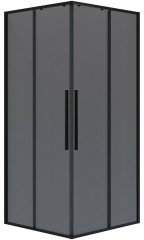 Душевой уголок Niagara Nova 100х100 NG-2824-34BLACK профиль Черный матовый стекло тонированное