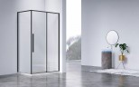 Душевой уголок Vincea Slim-N 110x80 VSR-4SN8011CLB профиль Черный стекло прозрачное