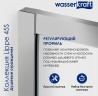 Душевая дверь WasserKRAFT Lippe 150 45S08 профиль Хром стекло прозрачное