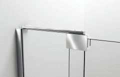 Душевая дверь Vincea Extra 110 VDP-1E1011CLB профиль Черный стекло прозрачное