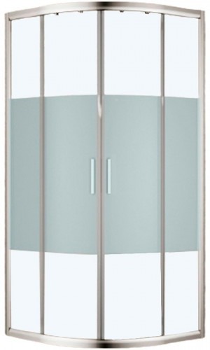 Душевой уголок Aquanet Practic 90x90 AE10-Q-90x90U-CP 243615 профиль Хром стекло прозрачное с шелкографией