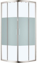 Душевой уголок Aquanet Practic 90x90 AE10-Q-90x90U-CP 243615 профиль Хром стекло прозрачное с шелкографией