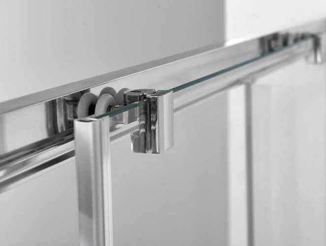 Душевая дверь Vincea Alpha 110 VDS-3AL110CLGM профиль Вороненая сталь стекло прозрачное