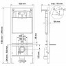 Комплект унитаза с инсталляцией Berges Novum 042440 с сиденьем Микролифт и Черной клавишей смыва