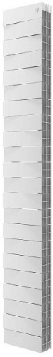 Биметаллический секционный радиатор отопления Royal Thermo PianoForte Tower Bianco Traffico 200 / 22 секций нижнее правое подключение