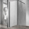 Душевая перегородка Vincea Walk-In 70 VSW-1H700CLB профиль Черный стекло прозрачное