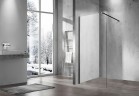 Душевая перегородка Vincea Walk-In 70 VSW-1H700CLB профиль Черный стекло прозрачное