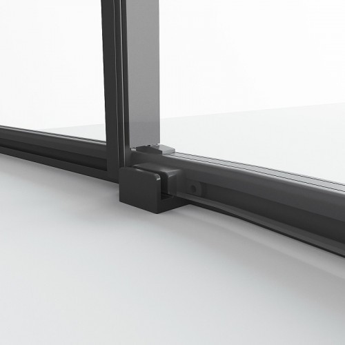 Душевой уголок Niagara Nova 80х80 NG-6825-34BLACK профиль Черный матовый стекло прозрачное