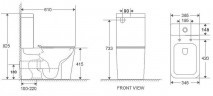 Унитаз компакт WeltWasser Gelbach 011 ST GL-WT 10000012125 с бачком и сиденьем Микролифт