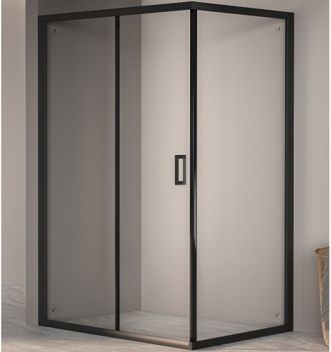 Душевой уголок RGW Passage PA-245B 100x80 410824580-14 профиль Черный стекло прозрачное