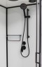 Душевая кабина Frank F418R Black правосторонняя 100х80х220 см