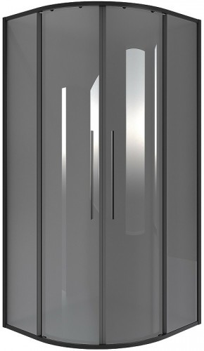 Душевой уголок Niagara Nova 80х80 NG-2825-34BLACK профиль Черный матовый стекло тонированное