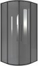 Душевой уголок Niagara Nova 80х80 NG-2825-34BLACK профиль Черный матовый стекло тонированное