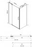 Душевой уголок Vincea Extra 120х100 VSR-1E111210CL профиль Хром стекло прозрачное