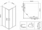Душевой уголок Vincea City 90х90 VSS-5CT900CL профиль Хром стекло прозрачное