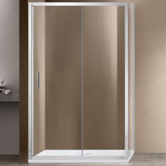 Душевой уголок Vincea Garda 160х90 VSR-1G9016CL профиль Хром стекло прозрачное