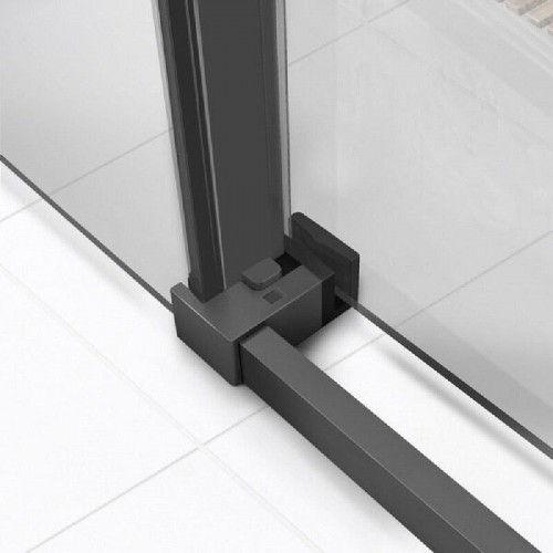 Душевая дверь Vincea Slim Soft 130 VDS-1SS130CLGM профиль Вороненая сталь стекло прозрачное