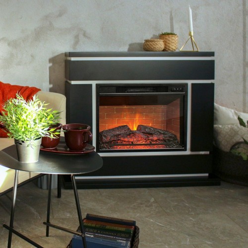 Электрокамин RealFlame Vega 24 BLM черный с очагом Irvine 24
