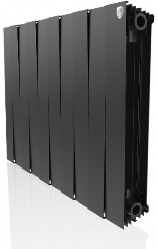 Биметаллический секционный радиатор отопления Royal Thermo PianoForte Noir Sable 500 / 10 секций