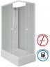 Душевая кабина Niagara Promo 100x80 P100/80/26Q/MT/BK без гидромассажа