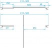 Душевая дверь RGW Passage PA-02 80 41080208-51 профиль Хром стекло шиншилла