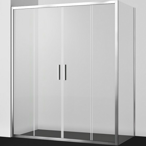 Душевой уголок WasserKRAFT Lippe 150x90 45S48 профиль Серебристый стекло прозрачное