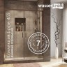 Душевой уголок WasserKRAFT Lippe 150x90 45S48 профиль Серебристый стекло прозрачное