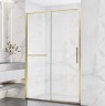 Душевая дверь Vincea Slim Soft 150 VDS-1SS150CLG профиль Золото брашированное стекло прозрачное