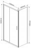 Душевой уголок Vincea Garda 130x80 VSR-1G8013CLGM профиль Вороненая сталь стекло прозрачное