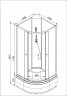 Душевая кабина Deto L 710 N без крыши