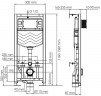 Инсталляция WasserKRAFT Aller 10TLT.010.ME.MB03 для унитаза с Черной матовой клавишей смыва