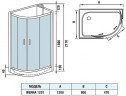 Душевая кабина WeltWasser Werra 1201 R
