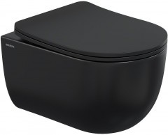 Унитаз Berges Ventas Black Rimless 082136 подвесной Черный с сиденьем Микролифт