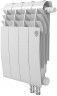 Биметаллический секционный радиатор отопления Royal Thermo Biliner 350 / Bianco Traffico / 4 секции нижнее правое подключение