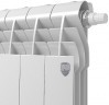 Биметаллический секционный радиатор отопления Royal Thermo Biliner 350 / Bianco Traffico / 4 секции нижнее правое подключение