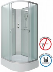 Душевая кабина Niagara Classic 100х80 L NG-33084-14LBK без гидромассажа