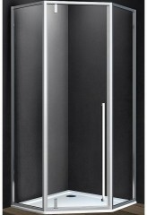 Душевой уголок Vincea Penta 100х100 VSP-3P100CL профиль Хром стекло прозрачное