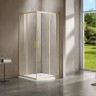 Душевой уголок Vincea Garda 90x90 VSS-1G900CLG профиль Золото брашированное стекло прозрачное