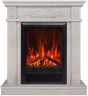 Электрокамин RealFlame Adelaida WT белый камень с очагом Eugene
