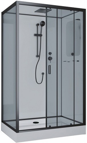 Душевая кабина Niagara Premium 120x80 NG-6912-01QR Black без гидромассажа