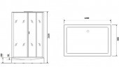 Душевая кабина Niagara Premium 120x80 NG-6912-01QR Black без гидромассажа