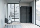 Душевой уголок Vincea Slim Soft 120x90 VSR-1SS9012CGB профиль Черный стекло тонированное