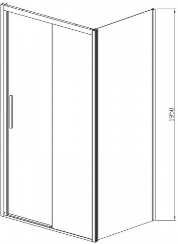 Душевой уголок Vincea Soft 140x90 VSR-3SO9014CLB профиль Черный стекло прозрачное