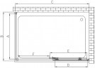 Душевой уголок Vincea Soft 140x90 VSR-3SO9014CLB профиль Черный стекло прозрачное